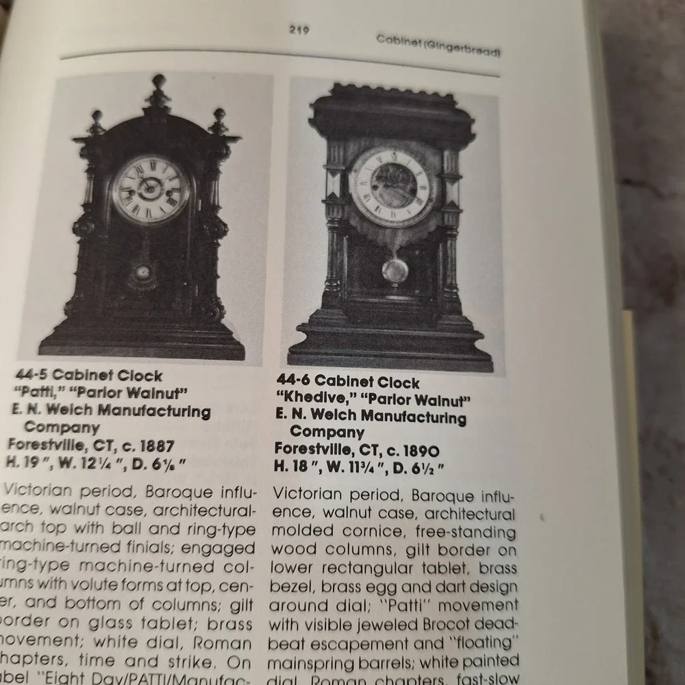 The Warner Collector's Guide to American Clocks Anita Schorsch Identification Bk
